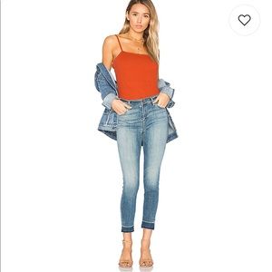Jbrand Alana corrupted denim jeans 25 light hem